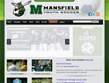 Tablet Screenshot of mansfieldyouthsoccer.com